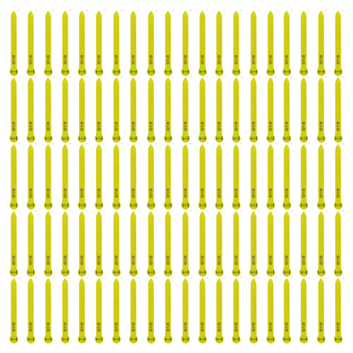 Reusable Plastic Leg Bands for Poultry Farm Sequential-Yellow