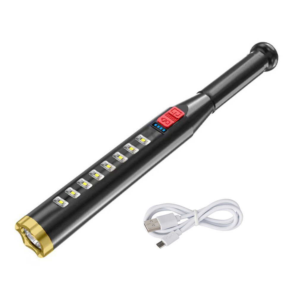 Baseball Bat Flashlight For Usb Charging Outdoor- Gold 7696001316252