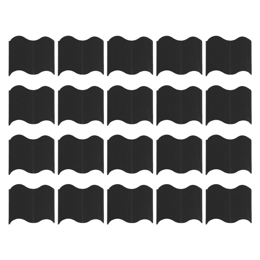 20Pack Connectable Garden Fence Panels Weather Resistant-Black 7696001313305