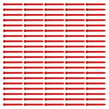 Sequential Numbered Leg Rings for Poultry 1-100 Set-Red