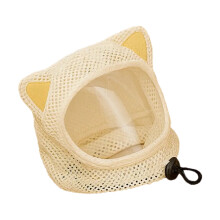 Regulable Drawstrings Cats Protective Head Cover Breathable-S