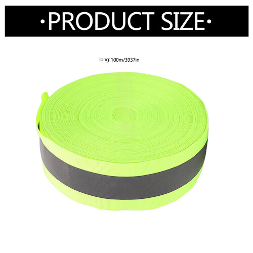 100m Safety Reflective Polyester Webbing-5 1.5 nonelastic gN 2