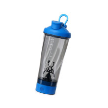 Electric Protein Shaker Bottle-Blue threaded versio