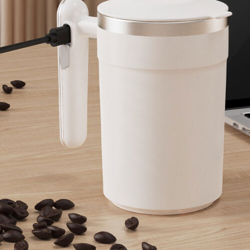 Stirring Mug 400ml Electric with LED Temperature Display-Pink 2