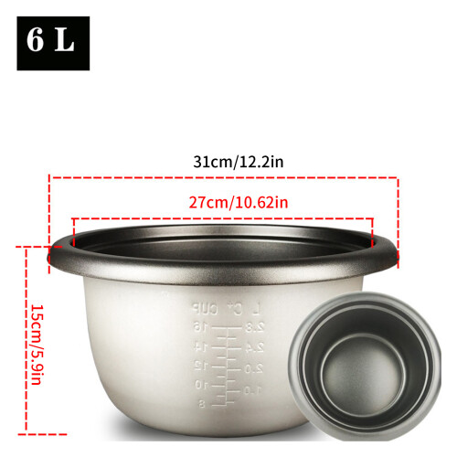 Aluminum Rice Cooker Inner Container Cookware Electric Rice-5L 2