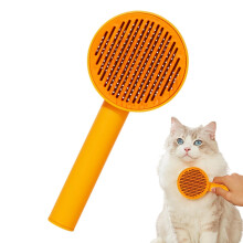 Cat plucking brush – Pet hair removal comb for loose hair, skinfriendly long and short hair massage tool for small, medium, and large cats.