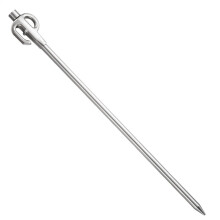 Hound Tether for the Yard Heavy Duty Dog TieOut Stake Tent Stake, Stainless Steel Dog Tether for Outdoor Pets, Maximum Weight 66LB