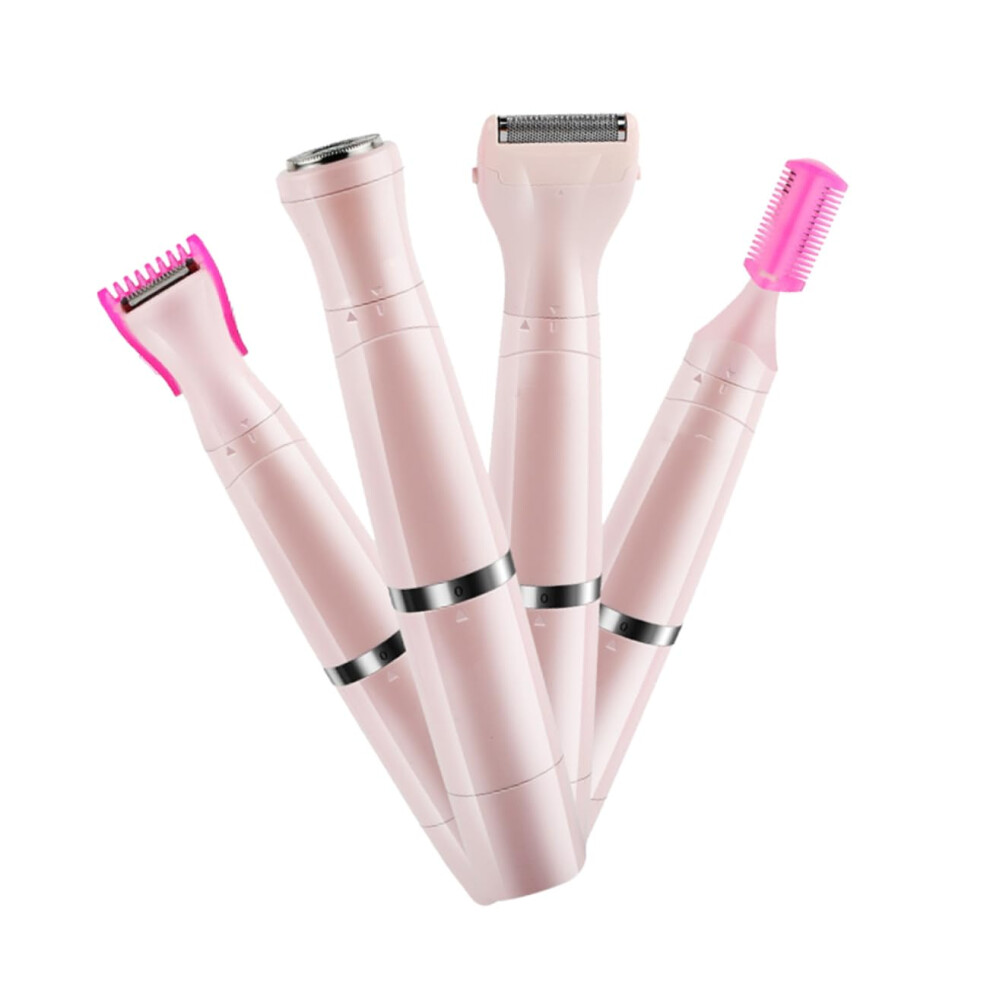 Private Shaver Electric Shaver 4in1 Mini Razor for Women Underarm Hair Trimmer Facial Hair Remover Robust Material Easy to Clean Pink