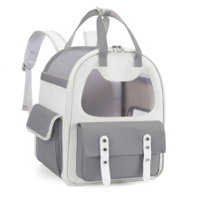 Bolsa de transporte macia para gatos e cães de pequeno porte, com design dobrável, alça ajustável e material impermeável resistente.