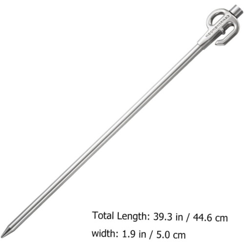 Stainless Steel Dog Stake – Durable Tent Peg 1