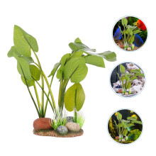 Artificial aquarium plant decoration 5piece resin ornament fish tank decor set for freshwater aquariums