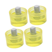 Rubber Mallet Heads Replacement 4 Pcs Large Shock Resistant Non Damaging For Woodworking Upholstery Craft Projects