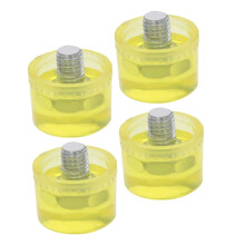 Replacement Rubber Hammer Tips 4Pack Mallet Heads Shockproof For Woodworking, Upholstery, Mechanics, And Camping