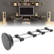 Support de câble HiFi en acier inoxydable, 402 mm, noir, anti-vibrations