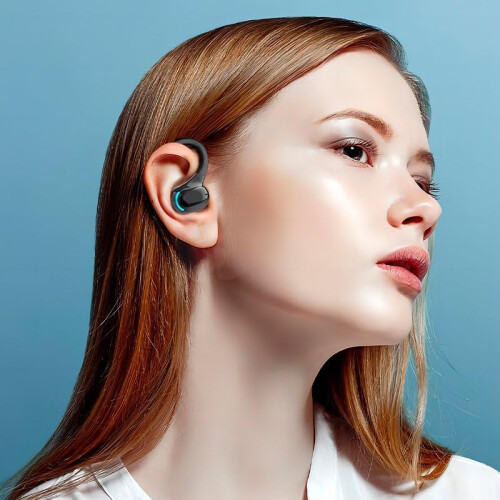 Midway Bluetooth Headset Black Wireless Headset for Calls, Smartphone Compatible, Hands, Office Use 1
