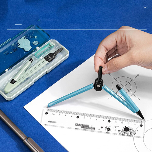 Math Compass for Students Math Geometry Compass with Lead Refill Math Geometry Kit Compass for Student Compass Geometry Drawing Compass Geometry Set 2