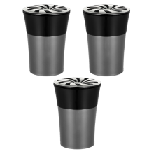 Chique, op zonne-energie werkende LED-asbak, luchtzuiverende asbak met filter, voor een frisse en stijlvolle leefruimte (3 stuks), duurzame