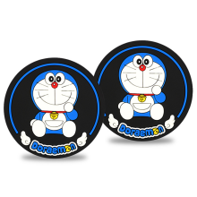 Tapis absorbant en caoutchouc pour porte-gobelet de voiture, accessoire intérieur absorbant pour voiture avec un joli motif de personnage de dessin