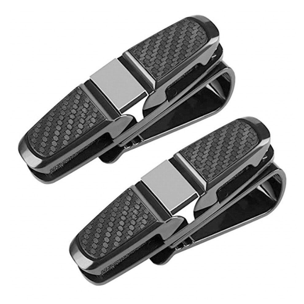 Car Interior Tidiness, Built-In Sponge Block Sunglasses Clip, Securely Attached To Sun Visor 180 Degree Rotational For All Glasses And Sunglasses 9190834894737