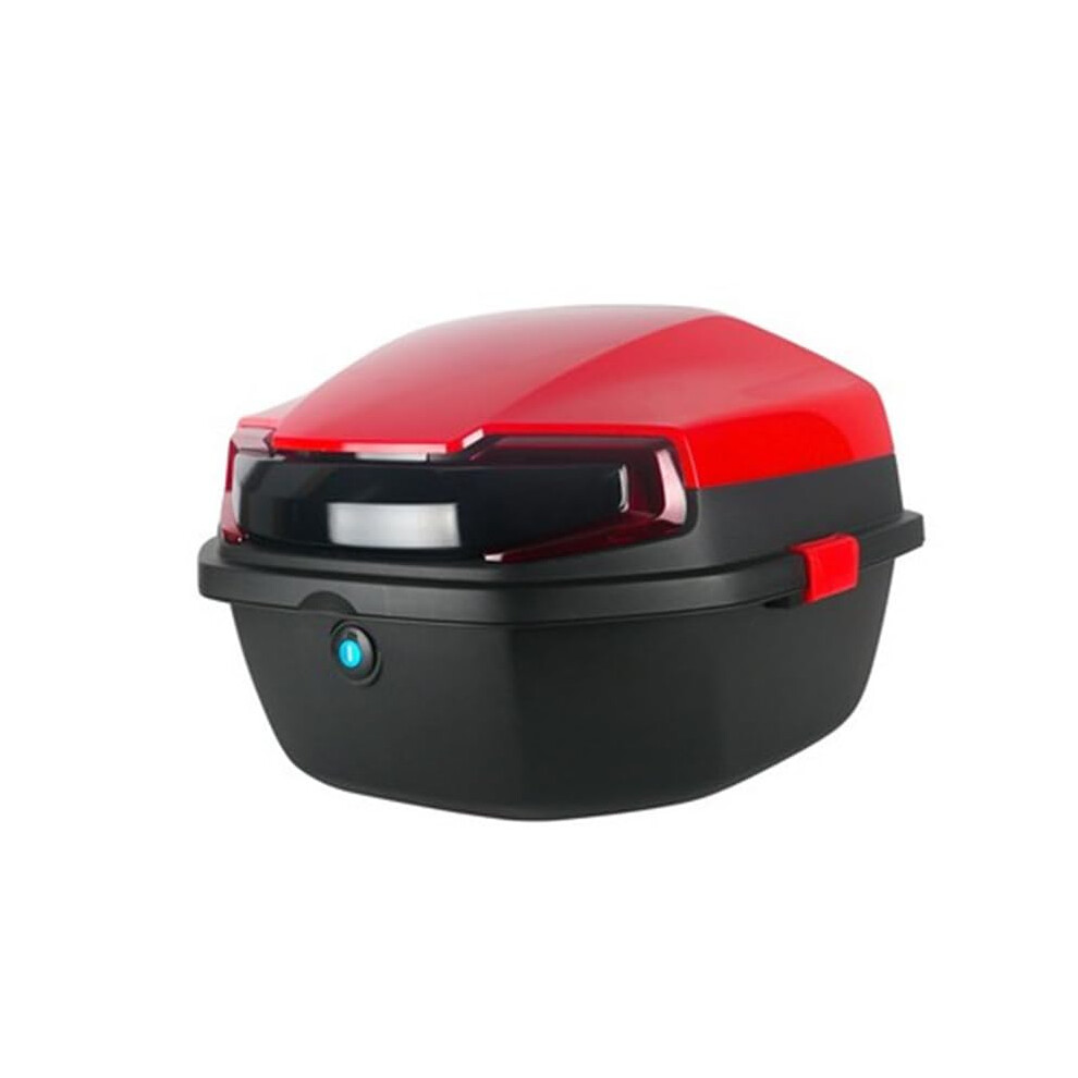Motorbike Box For Motorcycle Trunk With Lock, Helmet Storage, Luggage Case For Motorcycle Scooter Moped Red 9426802260830