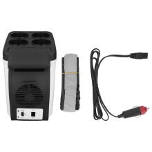 Nevera eléctrica portátil, nevera para coche de alto rendimiento con gran capacidad de 6 litros, perfecta para viajes familiares en coche, doble