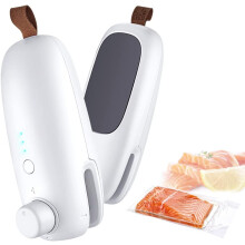 Scelleuse sous vide portable, mini scelleuse de sacs pour une fraîcheur et une praticité optimales, conception sécurisée avec verrouillage par