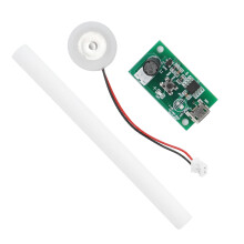 Piëzo-elektrische keramische mistmaker, USB-luchtbevochtiger, module op batterijen, draagbare ventilator, fluisterstille werking, corrosiebestendig