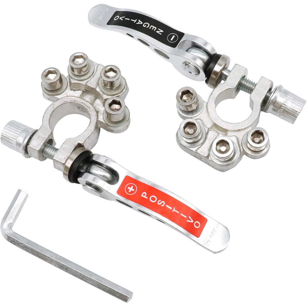 Battery Terminal Connectors For Cars, Universal Compatibility Ensures Fitment On Most Battery Models, Quick Release Terminal Clip With Tool-Free 9176269148546