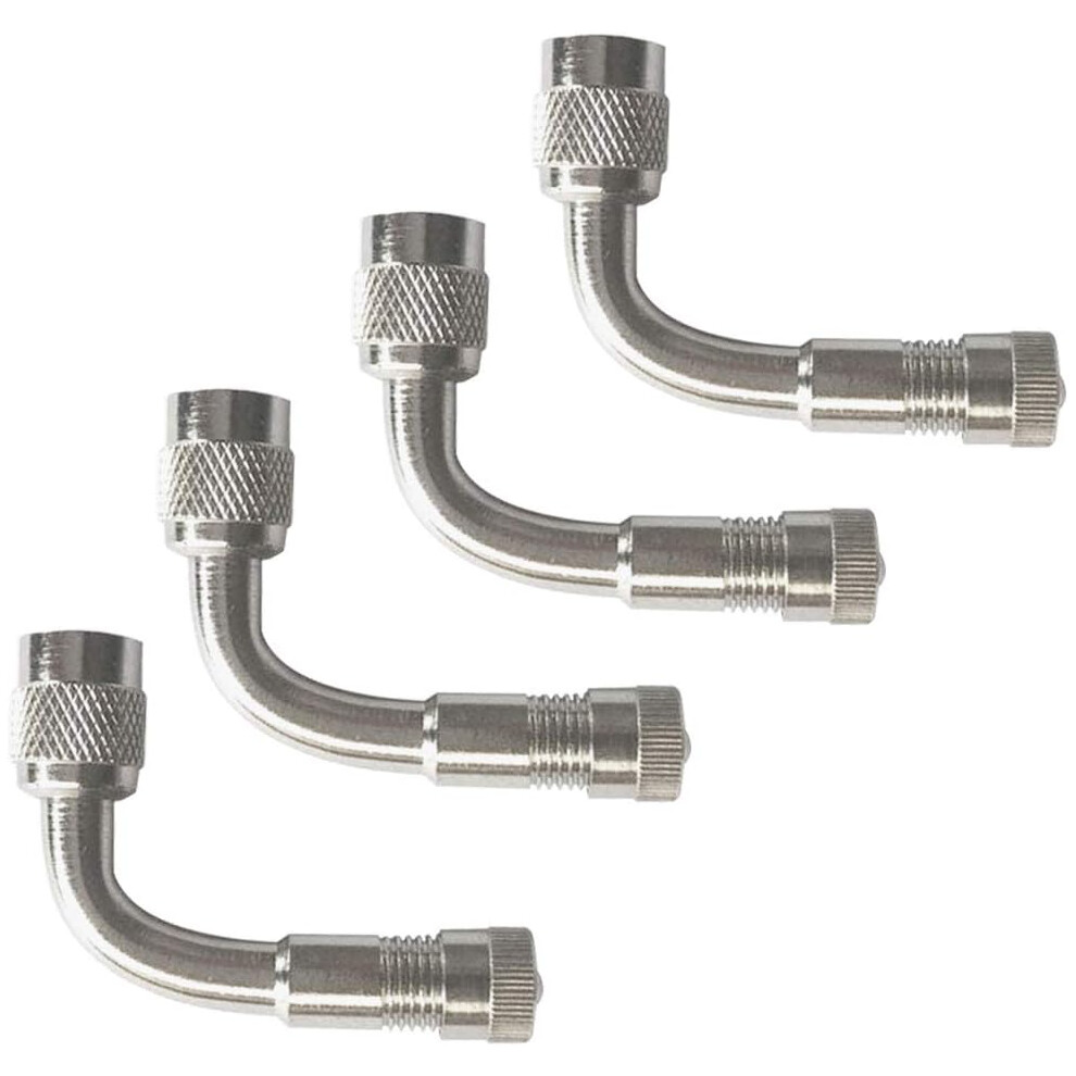 Tire Valve Elbow Extender For Steel Valve Stems, Angled Tire Valve Extension Allows Convenient Inflation Deflation In Tight Spaces, High Performance 9190834905297