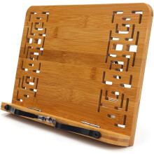 Elegante tavolino portatile per laptop, ergonomico per una postura di lettura sana, in bambù per una maggiore durata, con angoli regolabili per un