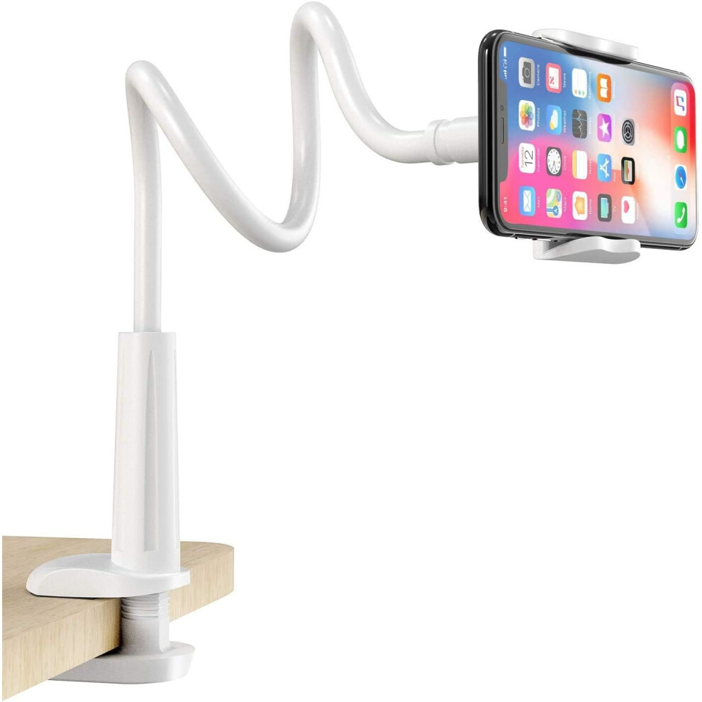 Aluminium-Magnesium Alloy Cell Phone Stand, Flexible Stiffened Arm Universal Lazy Bracket For 4-6.5 Inch Devices, Upgraded Version With Stable And 9190834905846
