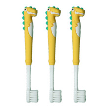 Children's Toothbrush With Dinosaur Theme, Soft Nylon Bristles Ensure Gentle But Effective Cleaning, Ergonomic Design For Easy Handling By Toddlers (P