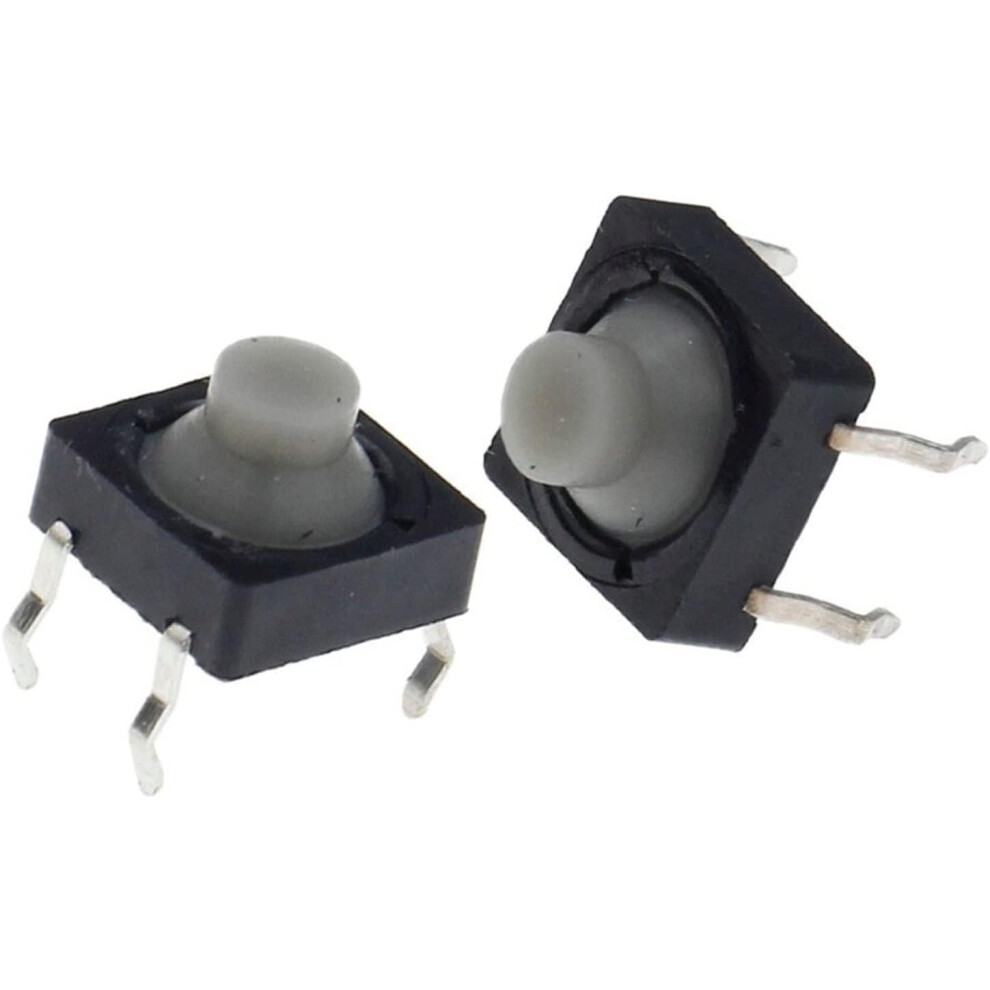 20Pcs 8X8x5mm 4 Pin Silent Selfreset Tactile Push Button Micro Switch For Easy Pcb Mounting 9412369966223