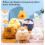 Pillow Blanket Hybrided Capybara Hamster Design Soft- pengui 5