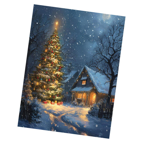 DIY Round Drill Crystal Dot Painting Christmas Tree Crystal-1