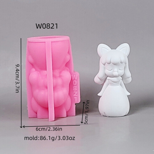 Herbruikbare 3D Baby Prinses Casting Siliconen Mal DIY Decors 2
