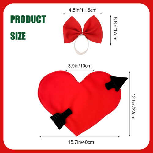 Valentines Heart Pattern Geese Clothing 2Pieces Durable 2