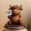 Harze, Highlands-Kuh-Figuren, Gartendekoration,-C 6