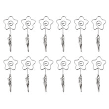 Strong Grip Clip Wide Spiral Base Multi Purpose Premium Stainless Steel Dual Ended Clip Lightweight Simple And Convenient For Weddings Office Use
