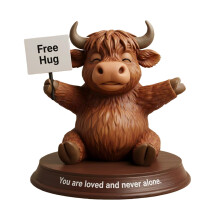 Koffie Highlands Koe Standbeeld voor Outdoor Decors, Highlands-A