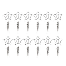 Strong Grip Clip Wide Spiral Base Multi Purpose Premium Stainless Steel Dual Ended Clip Lightweight Simple And Convenient For Weddings Office Use