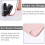 Makeup Mirror Foldable Desktop Vanity Mirror Portable Rectangular Pink For Travel Camping Home 4