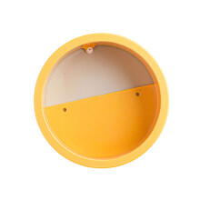Hanging Plastic Planter For Succulents With Drainage-Yellow
