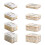 Clear View Kitchen Freezer Organizers With Interlocked-White 2 2