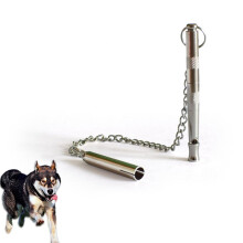 Dog Training Clay Whistle, Silver