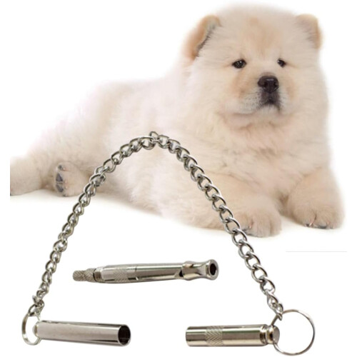 Dog Training Clay Whistle, Silver 2