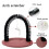 Scratch board for cats, cat face massage brush with scratching arch, reddishbrown 5