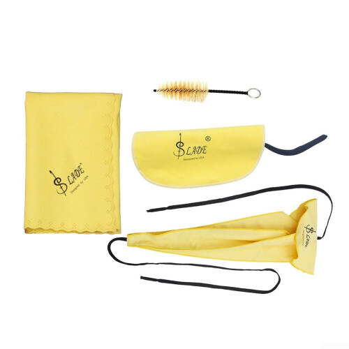 Total Instrument Hygiene Solution Comprehensive 4 Piece Saxophone Cleaning Kit with All Your Essentials