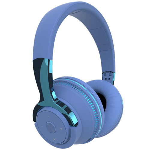 Bluetooth 5.1 Headphones, Wireless Headset For Game Console And PC, Color Blue
