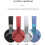 Bluetooth 5.1 Headphones, Wireless Headset For Game Console And PC, Color Blue 5